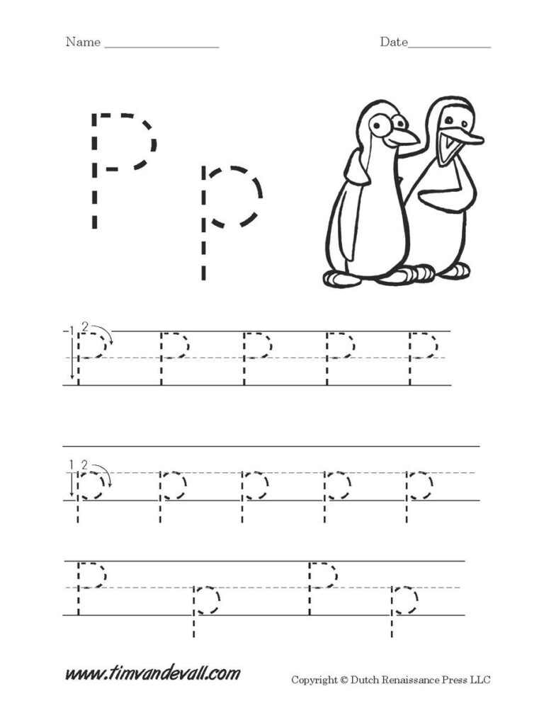 Letter P Worksheet Printable 933×1,217 Pixels | Letter P For Letter P Tracing For Preschool