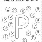 Letter Pp: The Alphabet Worksheet Regarding Alphabet Dab Worksheets