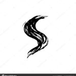 Letter S. Handwrittendry Brush. Rough Strokes Font. Vector  Illustration. Grunge Style Elegant Alphabet. 180560022