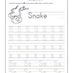 Letter S Worksheets For Kindergarten – Trace Dotted Letters Regarding Alphabet Tracing Worksheets S