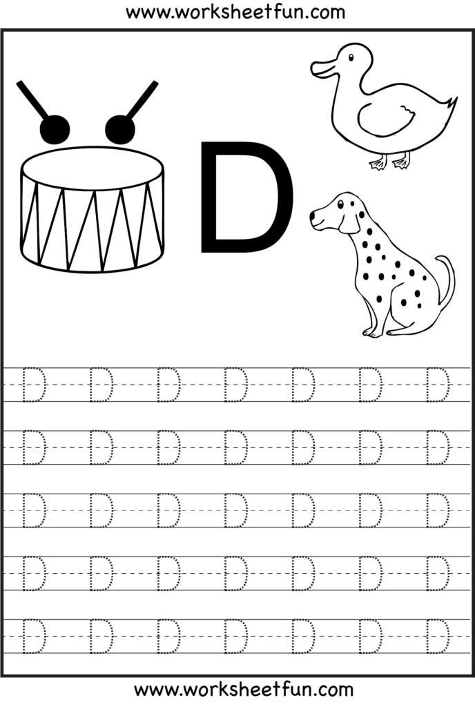 Letter Tracing | Alphabet Tracing Worksheets, Writing Throughout Alphabet D Tracing