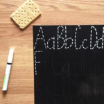 Letter Tracing Chalkboard Diy   Angela Cheatwood Regarding Name Tracing Chalkboard