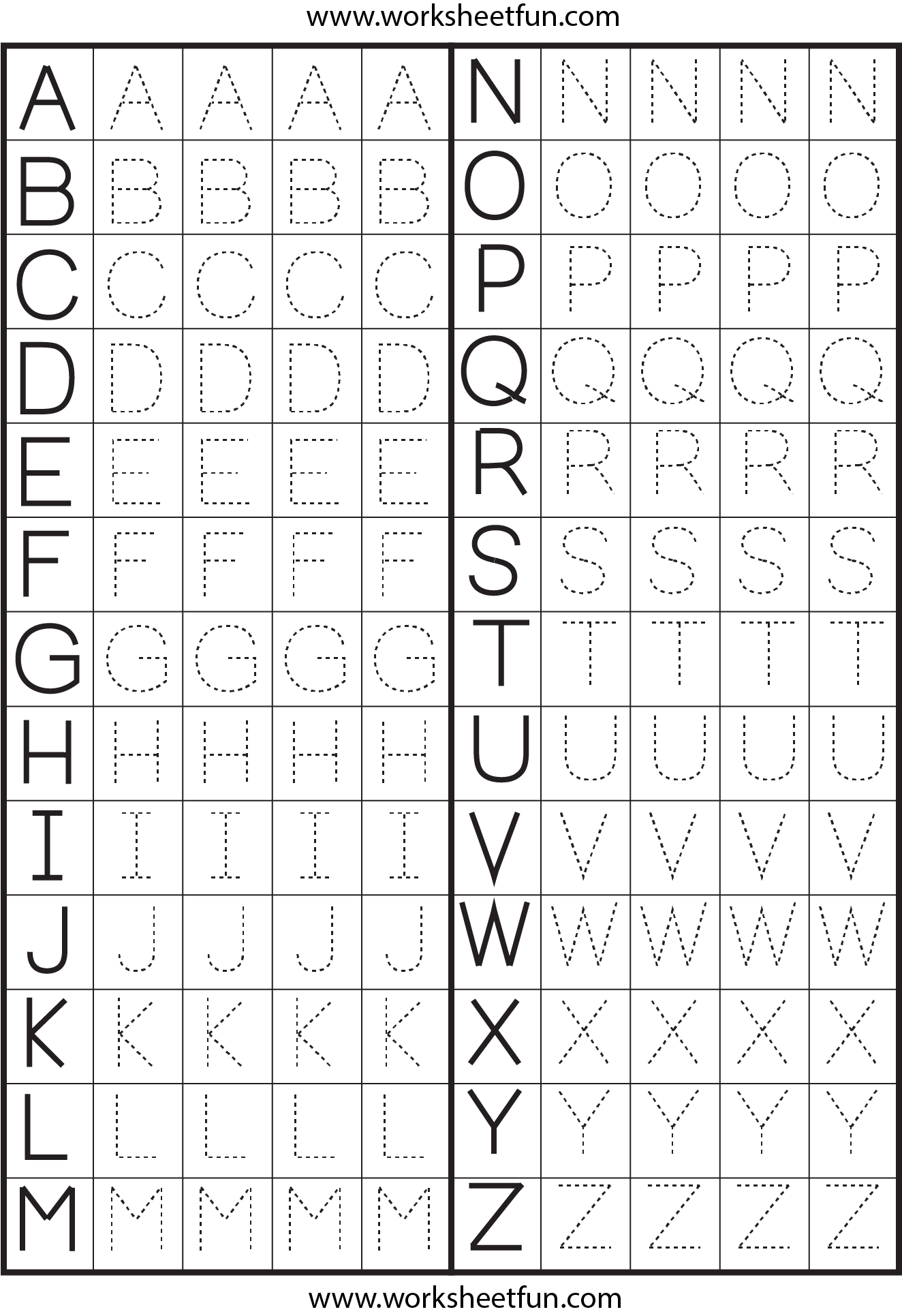 Letter Tracing | Letter Tracing Worksheets, Alphabet Writing