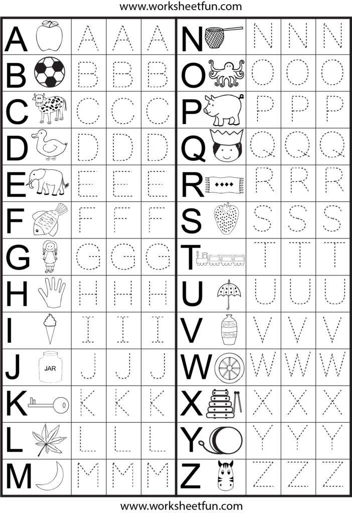 Letter Tracing Worksheet | Preschool Worksheets, Alphabet