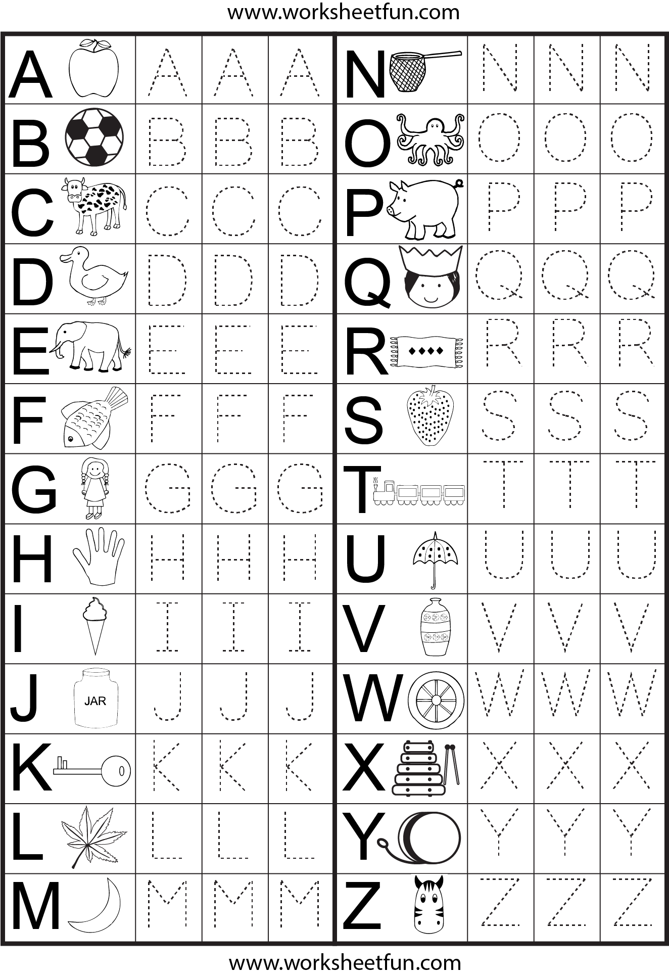 Letter Tracing Worksheet | Preschool Worksheets, Alphabet in Alphabet Tracing For 3 Year Olds