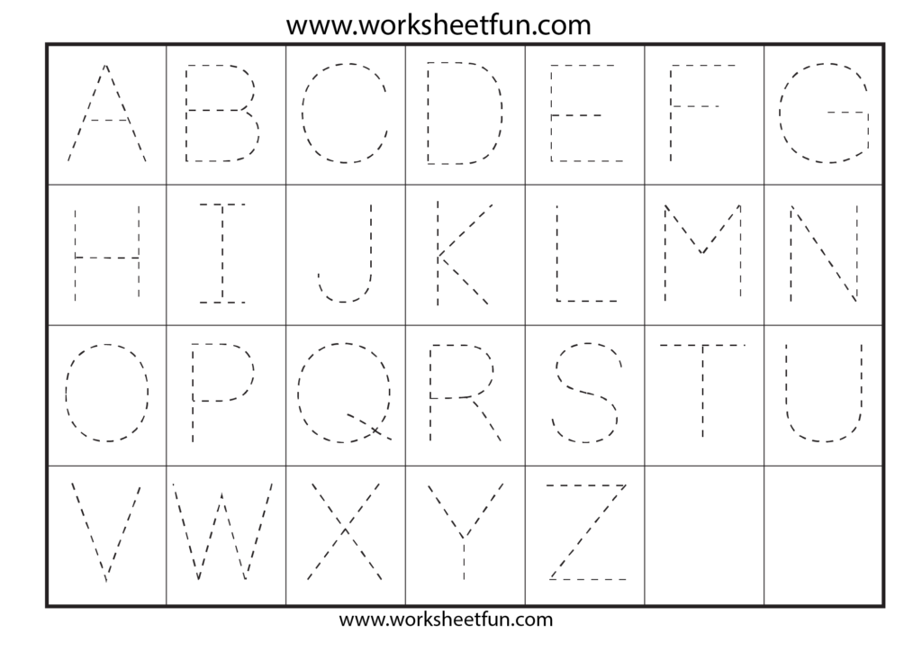 Letter Tracing Worksheets For Kindergarten Capital Letters Letter Tracing Worksheets For Kindergarten Capital Letters