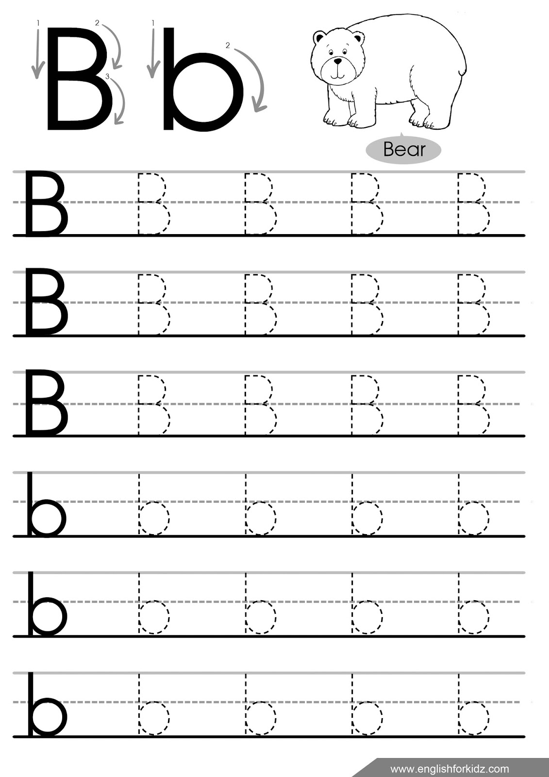 Letter Tracing Worksheets (Letters A - J) intended for Alphabet Tracing Hd