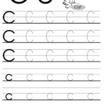 Letter Tracing Worksheets Letters Trace The Worksheet Free Regarding Letter C Tracing Sheet
