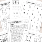 Letter U Worksheets   Alphabet Series   Easy Peasy Learners Within Letter U Worksheets Pdf
