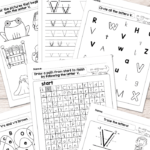 Letter V Worksheets   Alphabet Series   Easy Peasy Learners Intended For Letter V Worksheets For First Grade