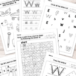 Letter W Worksheets   Alphabet Series   Easy Peasy Learners In Letter W Worksheets Free
