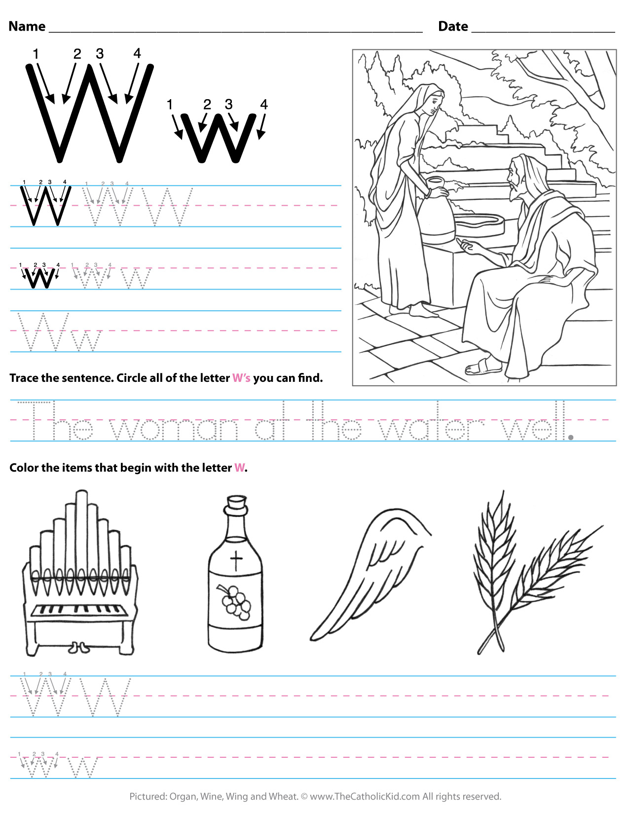 Letter W Worksheets | Alphabetworksheetsfree in Letter W Worksheets For Grade 2