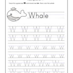 Letter W Worksheets For Kindergarten – Trace Dotted Letters For Letter W Tracing Preschool