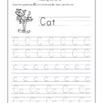 Letter Worksheets For Kindergarten Trace Dotted Letters Regarding Letter C Worksheets Tracing