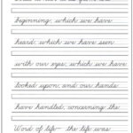 Letter Writing Practice Sheets Cursive Alphabet Preschool
