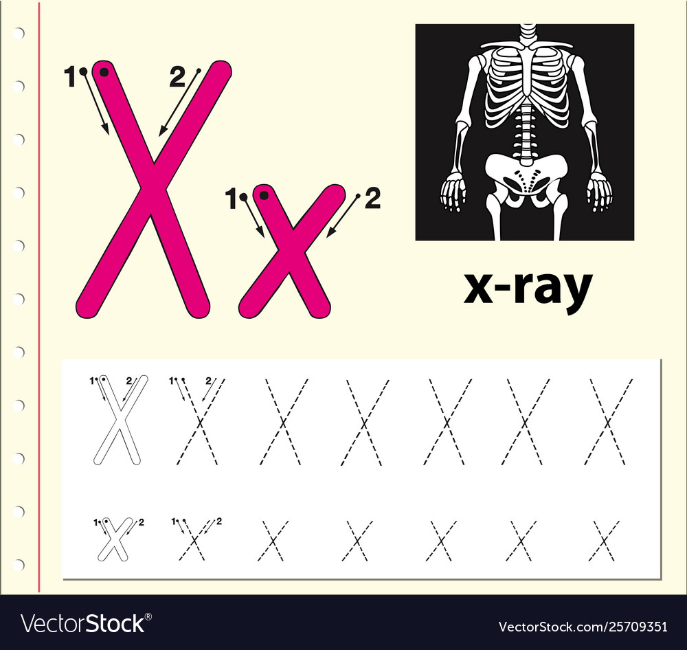 Letter X Tracing Alphabet Worksheets In Letter Tracing X