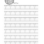 Letter Y Preschool Worksheets Pertaining To Letter Y Tracing Page