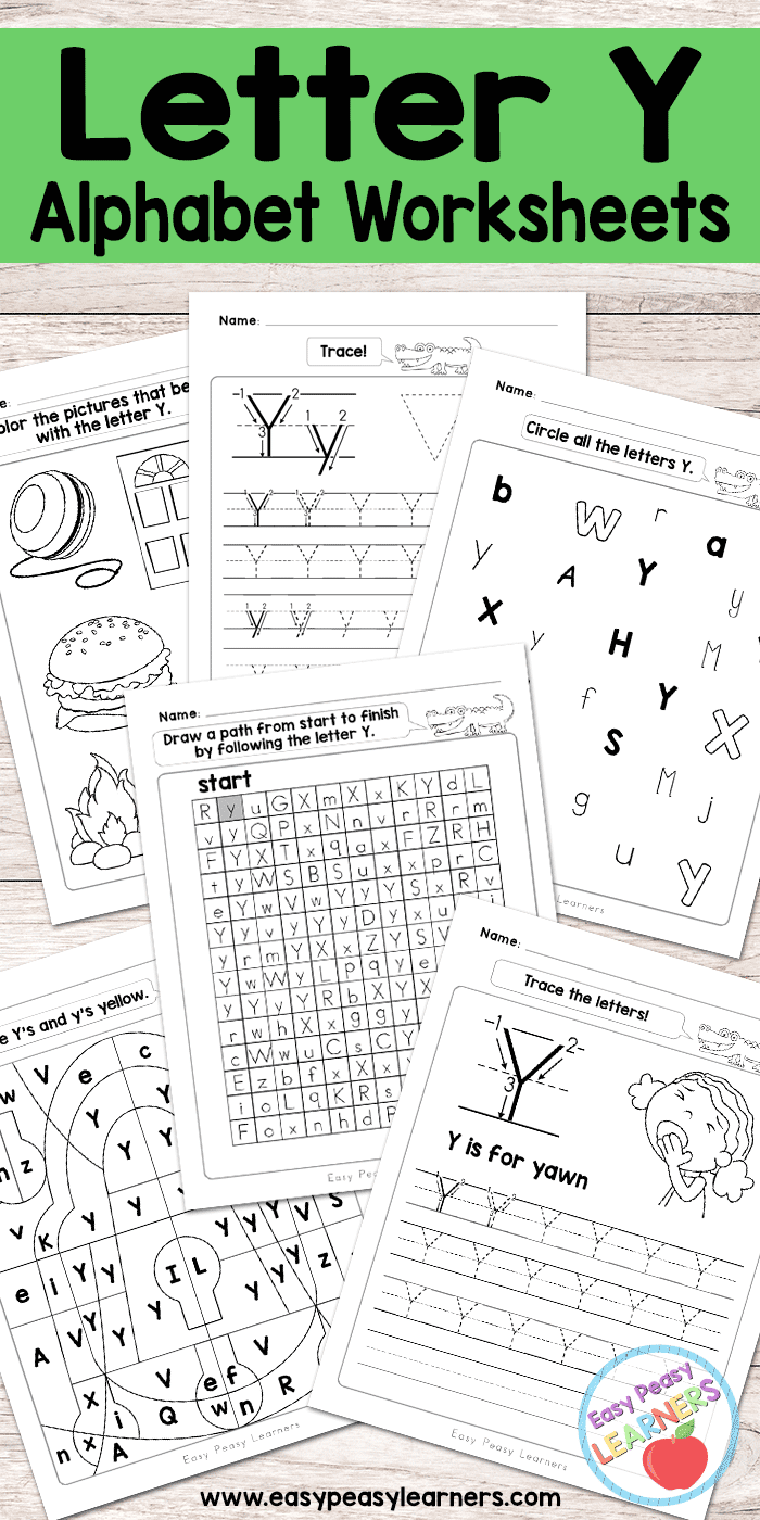 Letter Y Worksheets - Alphabet Series - Easy Peasy Learners with regard to Y Letter Worksheets