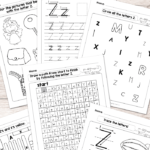 Letter Z Worksheets   Alphabet Series   Easy Peasy Learners Throughout Z Letter Worksheets