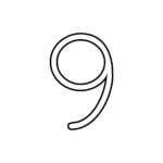 Letters And Numbers   Number 9 (Nine) Cursive