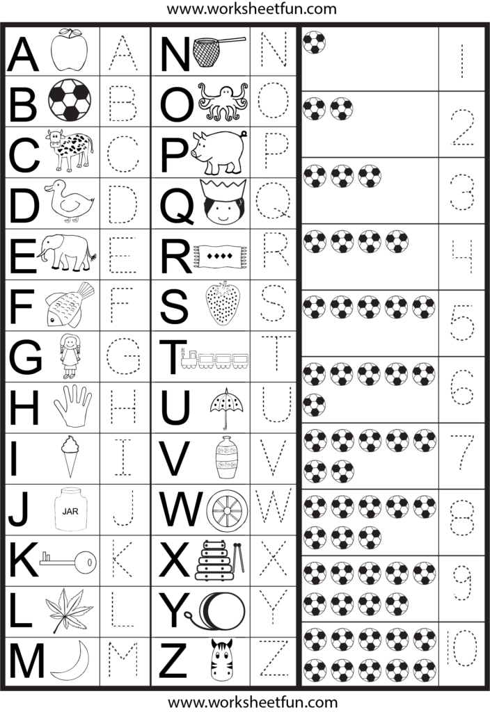 Letters And Numbers Tracing Worksheet | Tracing Worksheets