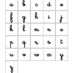 Lettres Minuscules Écriture Cursive | Lettres Cursives