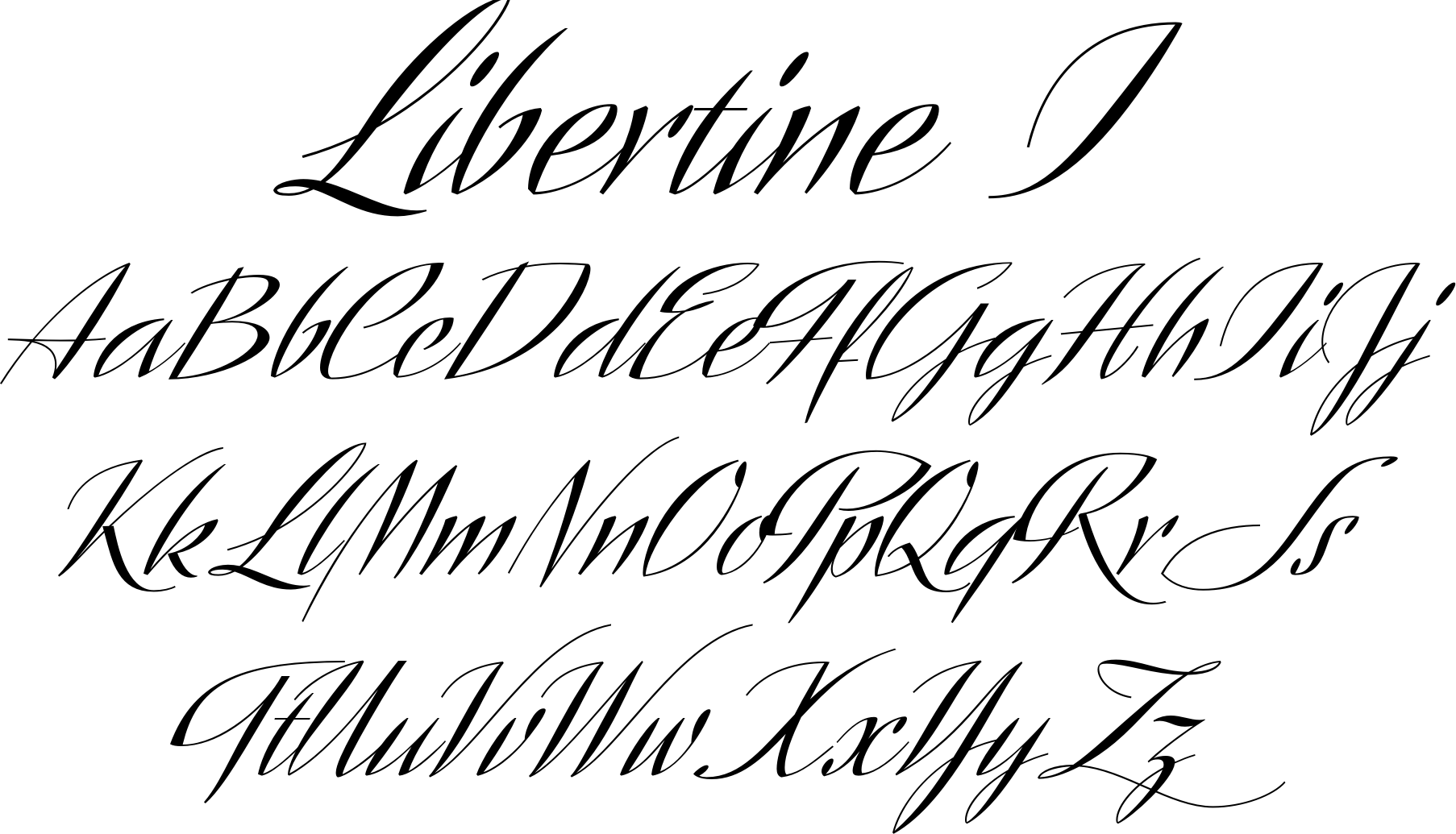 Libertine I Fontcanada Type : Font Bros | Formal Script