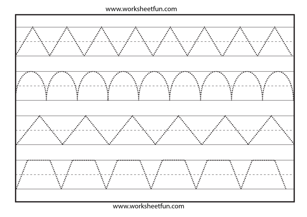 Line Tracing – 1 Worksheet / Free Printable Worksheets Line Tracing – 1 Worksheet / Free Printable Worksheets