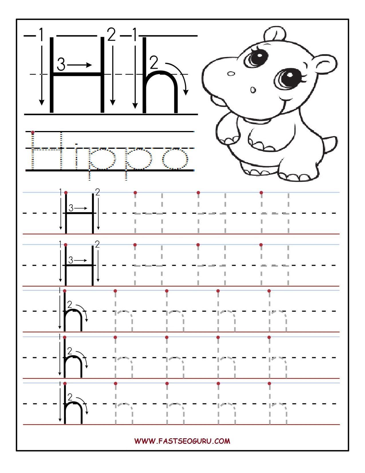 Lively Letter H Worksheet | Printable Worksheets And inside Letter H Worksheets Twisty Noodle