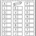 Lower And Uppercase Match Worksheet Throughout Alphabet Worksheets Matching