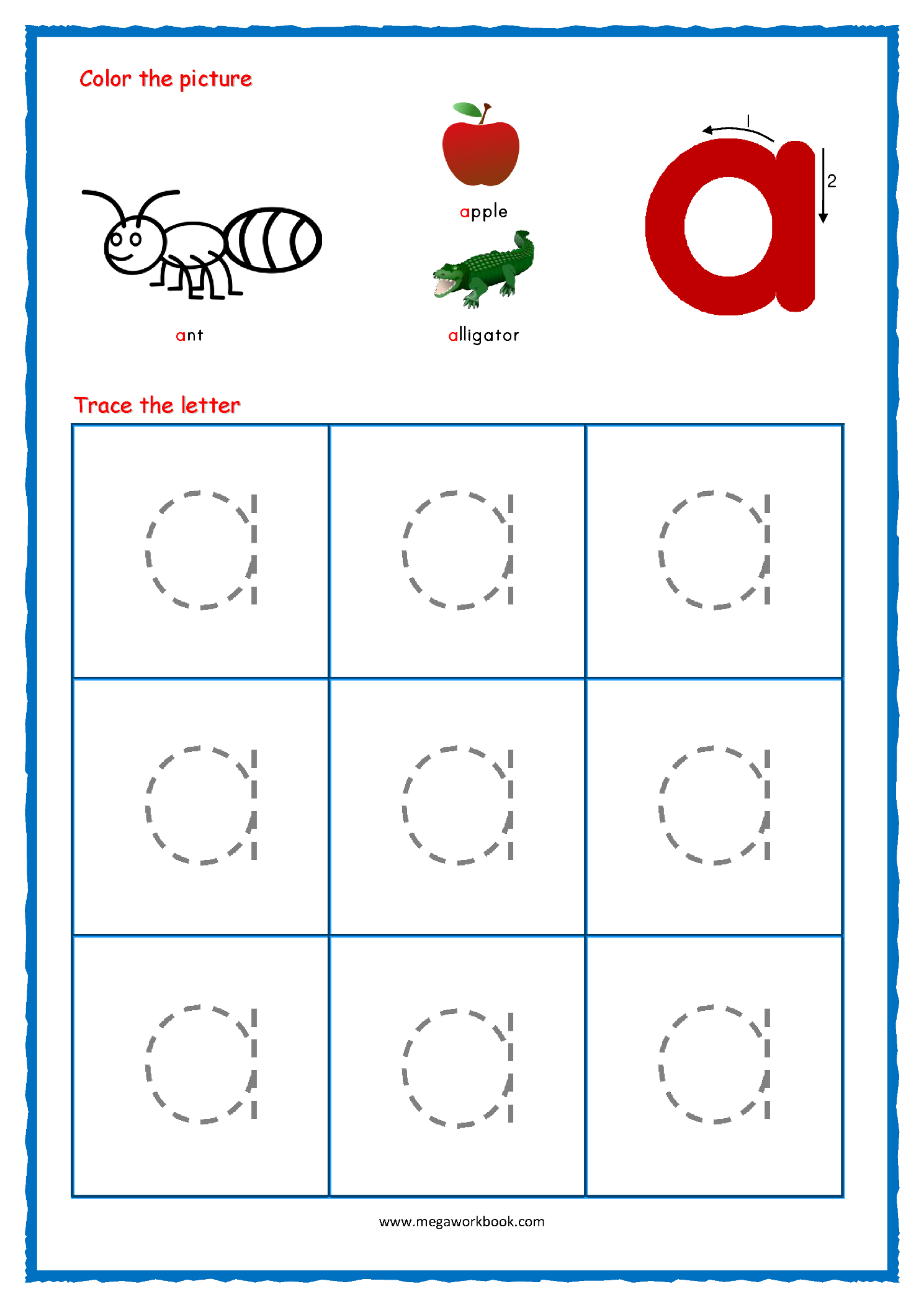 Free Printable Preschool Worksheets Tracing Lowercase Letters