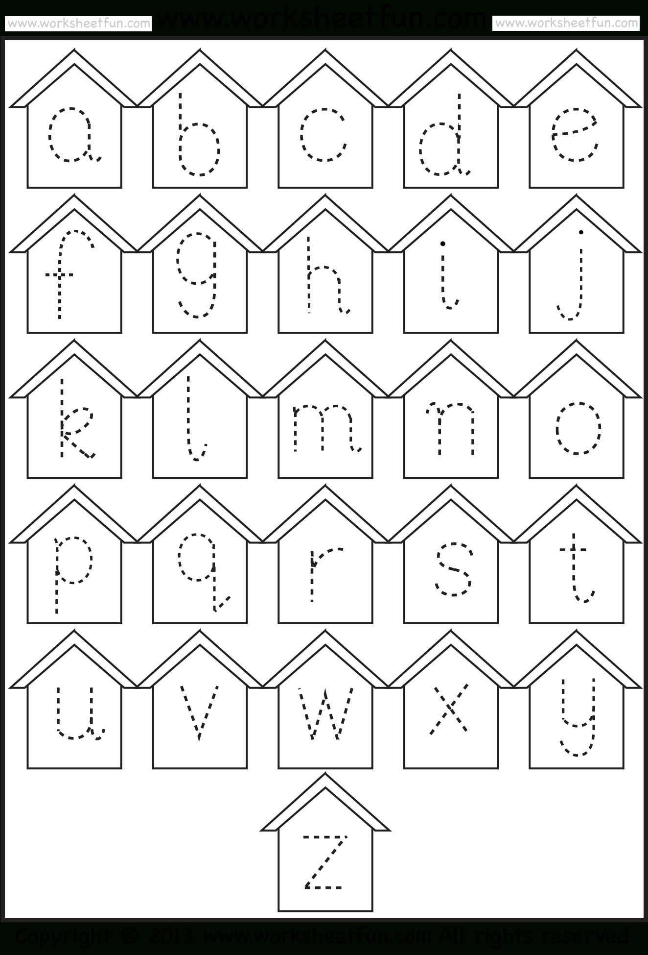 Lower Case Letter Tracing Worksheet Printable Worksheets And with Alphabet Tracing Lowercase