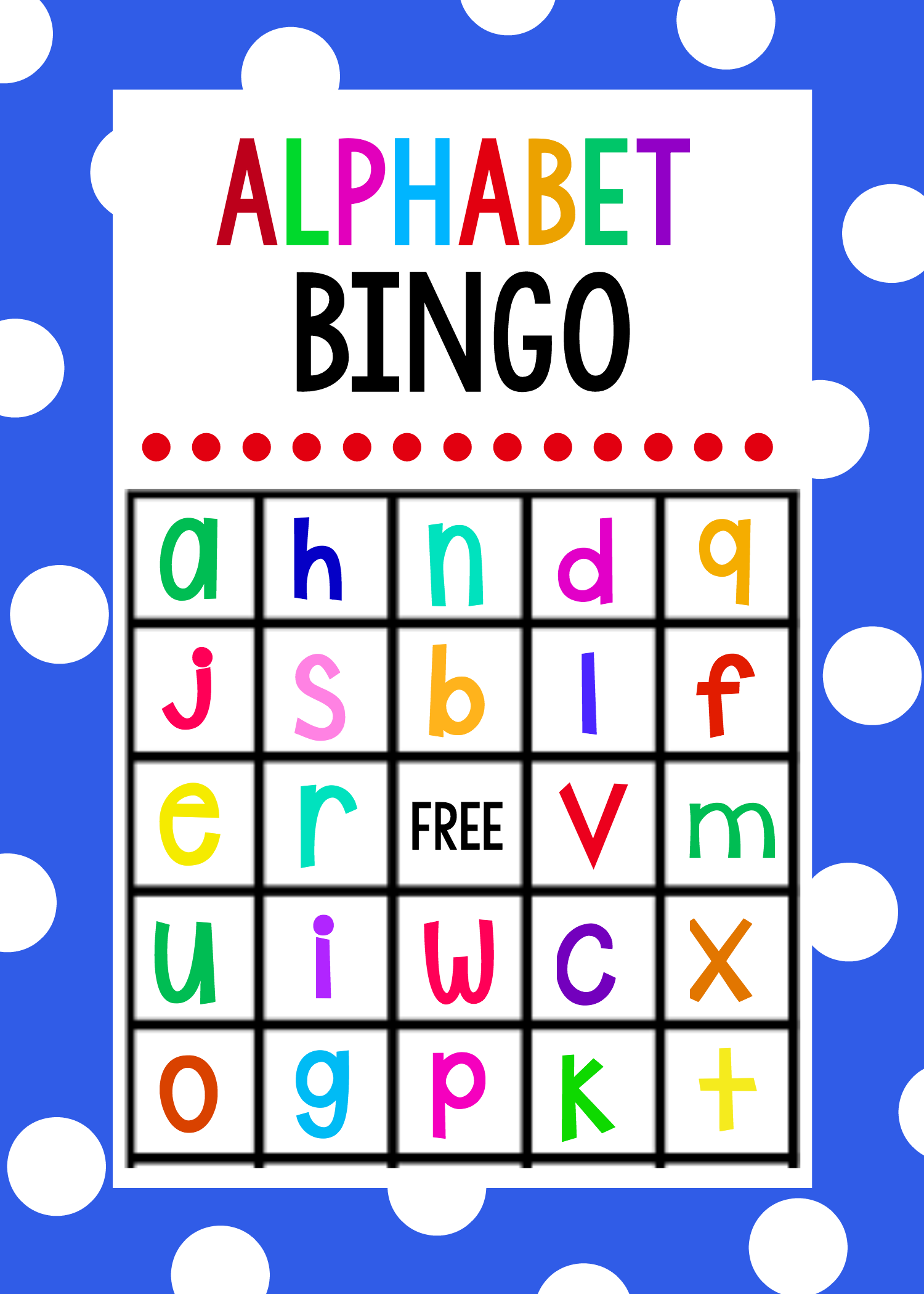 Lowercase Alphabet Bingo Game | Alphabet Games For inside Alphabet Bingo Worksheets