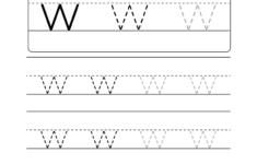 Lowercase Letter "w" Tracing Worksheet – Doozy Moo