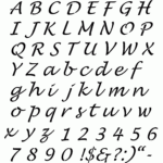 Lucinda Stencil | Alphabet Stencils, Free Stencils Inside Alphabet Tracing Stencils