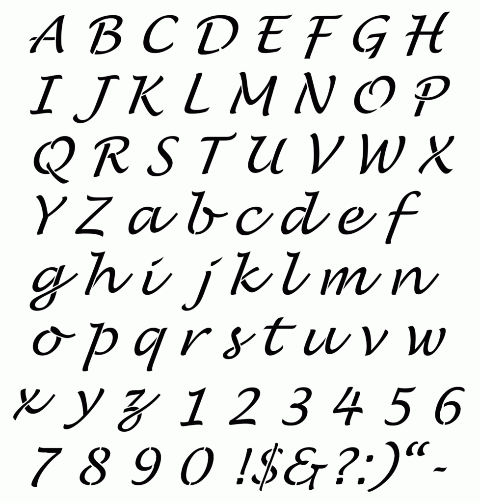 Lucinda Stencil | Alphabet Stencils, Letter Stencils Lucinda Stencil | Alphabet Stencils, Letter Stencils