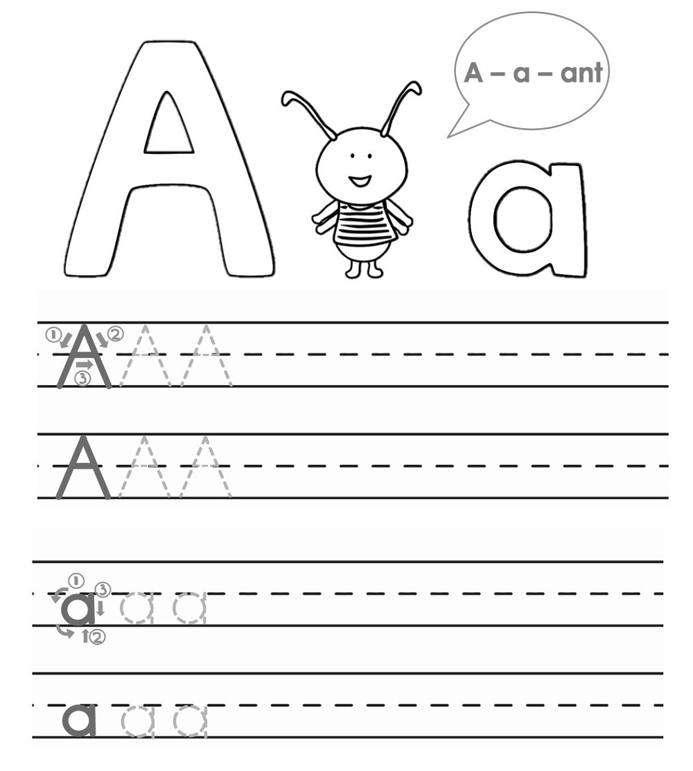 Math Worksheet : Alphabet Tracing Worksheets For inside Alphabet Tracing Sheets For Kindergarten