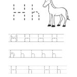 Math Worksheet : Excelent Kindergarten Letter Worksheets With Letter H Tracing Sheet