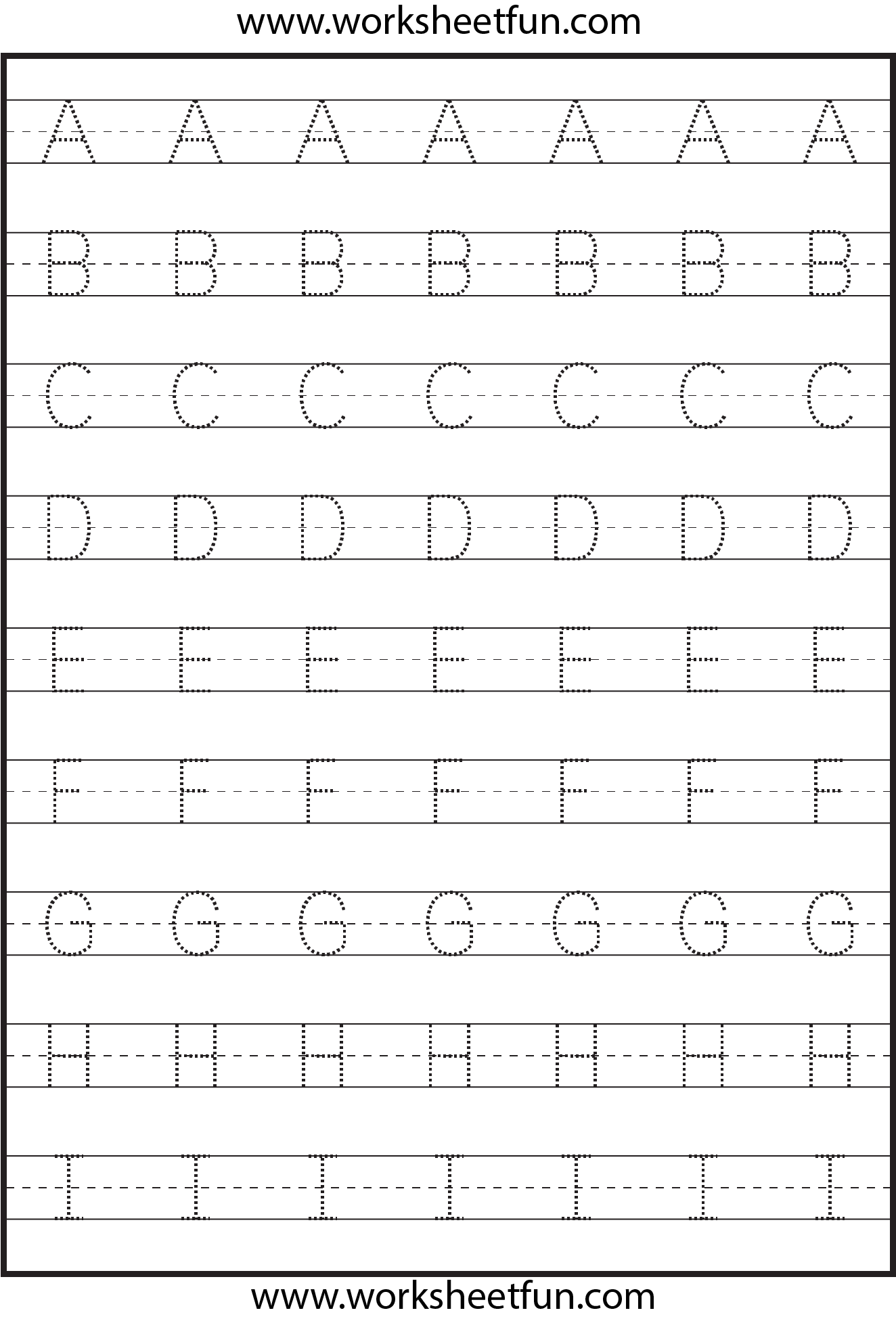 Math Worksheet : Free Alphabet Tracing Practice Sheets