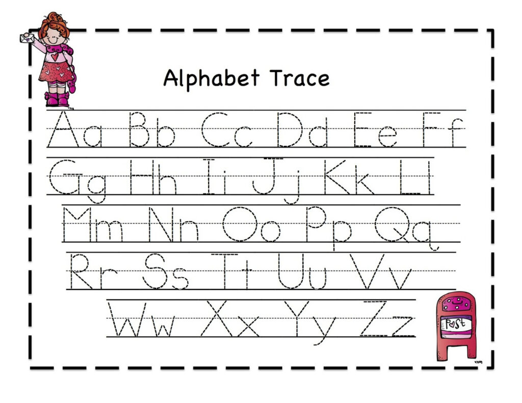 Math Worksheet : Free Letter Tracing Worksheets For Throughout Alphabet Tracing Free