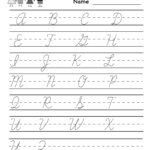 Math Worksheet ~ Kindergartenrsive Handwriting Worksheet