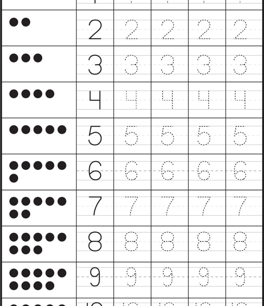 Math Worksheet : Math Worksheet Number Trace Worksheets For