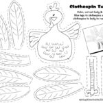 Math Worksheet ~ Printable Clothespin Easy Craftdea For The