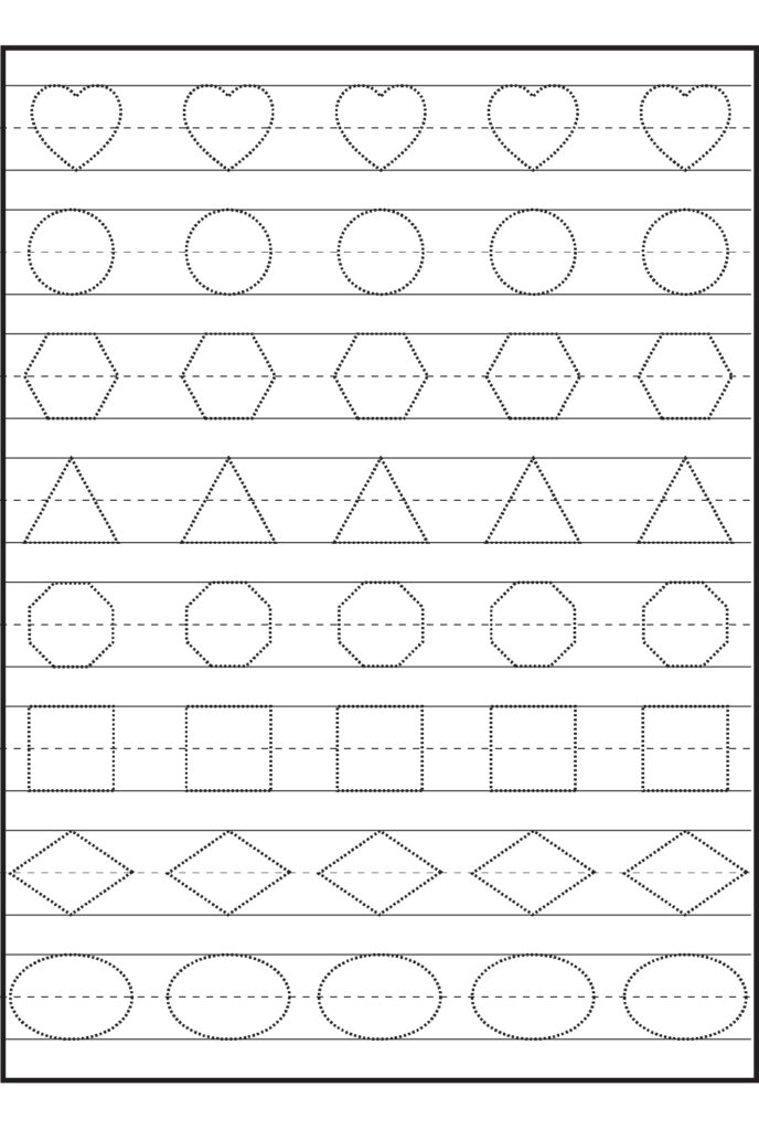 Math Worksheet : Printable Preschool Tracing Worksheets For