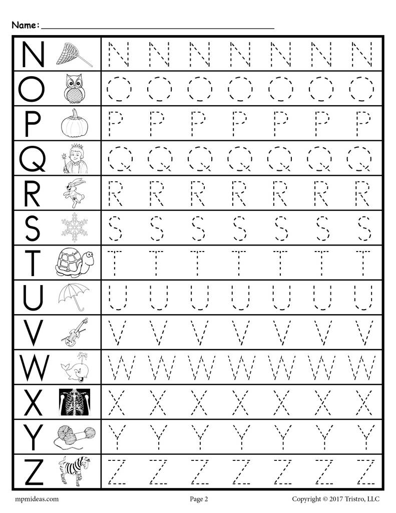 Math Worksheet : Upper 20Case 20Tracing 20Worksheet N