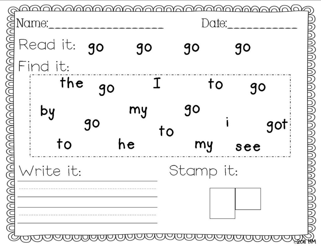 Miss Kindergarten | Sight Word Writing Practice, Sight Words