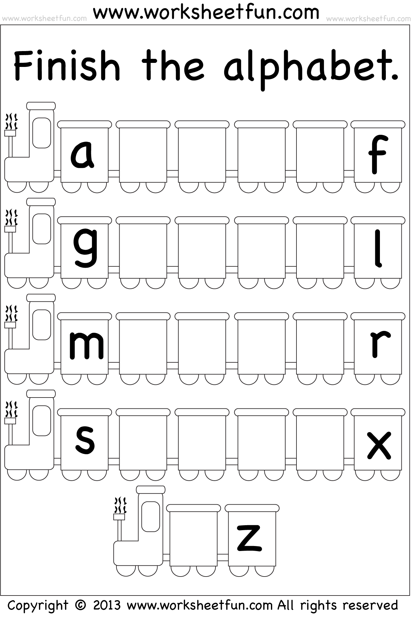 Missing Letters Alphabet Activities Alphabet Worksheets with regard to Alphabet Game Worksheets