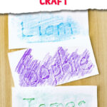 Multi Sensory Name Tracing Craft: 5 Ways To Play & Learn In With Tracing Name James