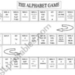 My Alphabet Game   Esl Worksheetnuroma Intended For Alphabet Game Worksheets