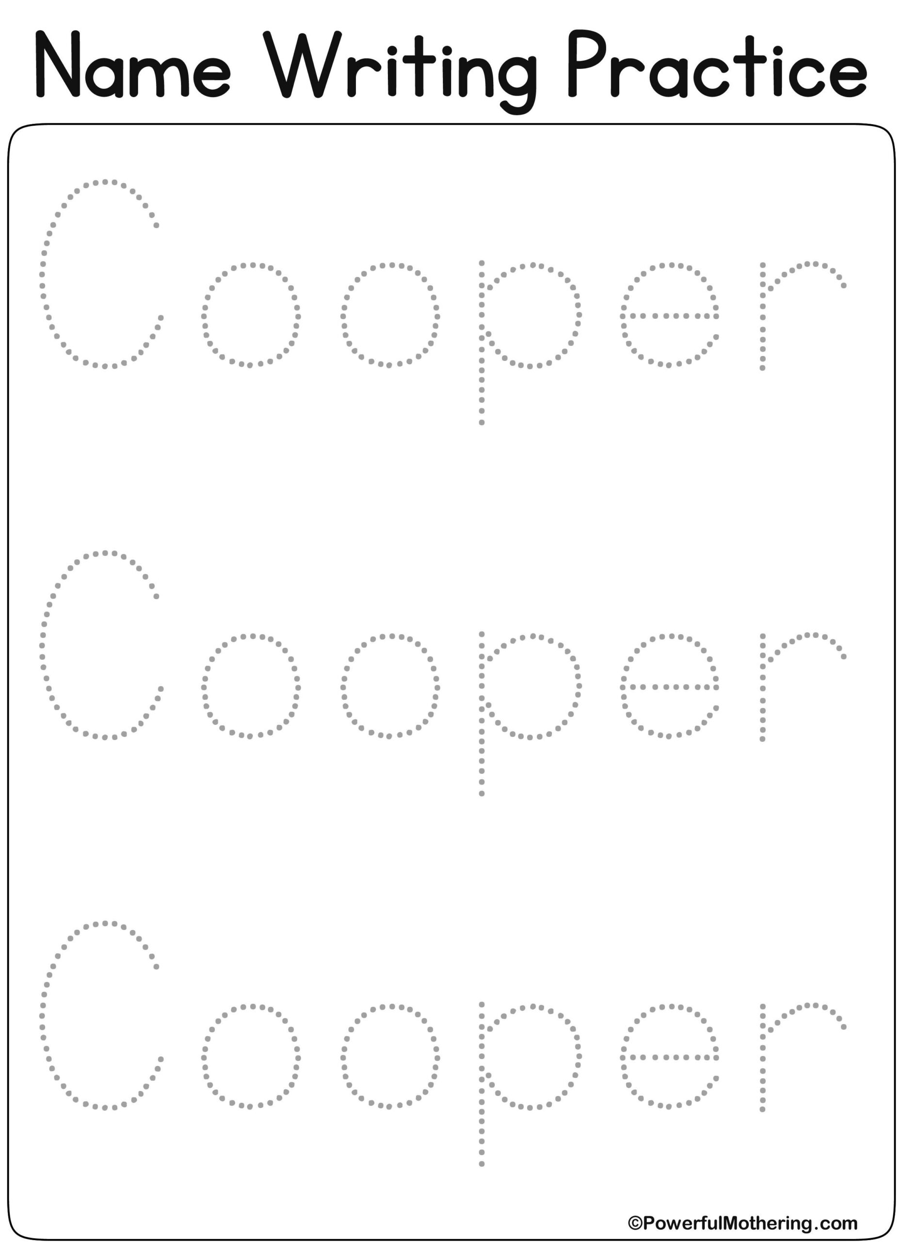 Tracing Name Moondrops | AlphabetWorksheetsFree.com